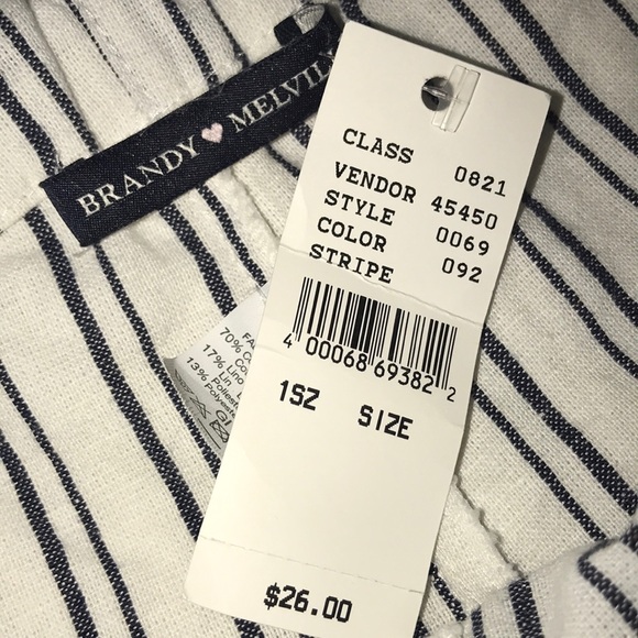 NEW BRANDY MELVILLE STRIPED SHORTS - Picture 6 of 6